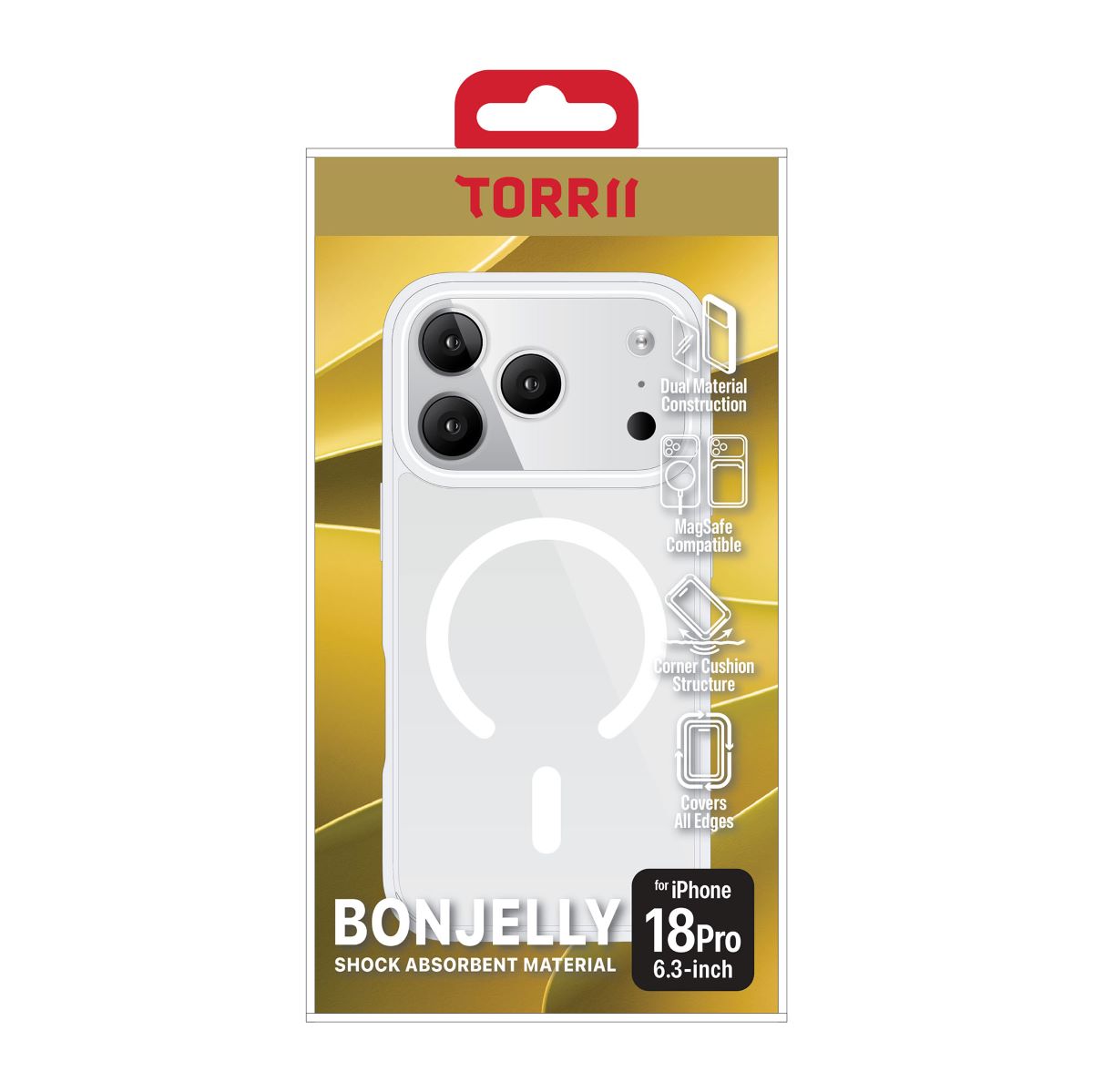 Torrii Bonjelly MagSafe Cover for Apple iPhone 18 Pro - Clear