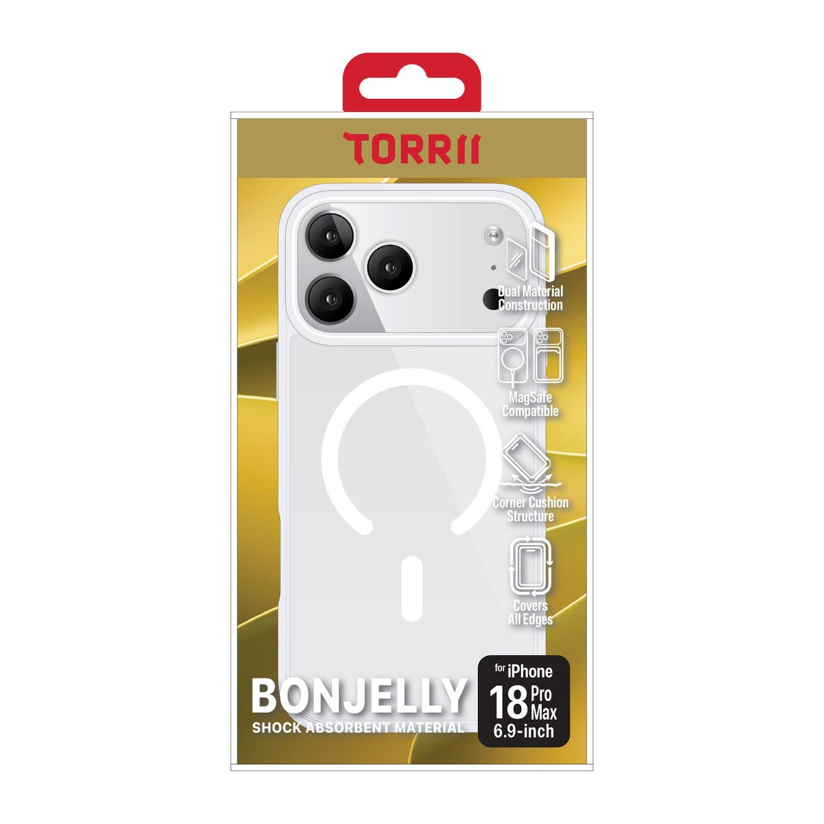 Torrii Bonjelly MagSafe Cover for Apple iPhone 18 Pro Max - Clear