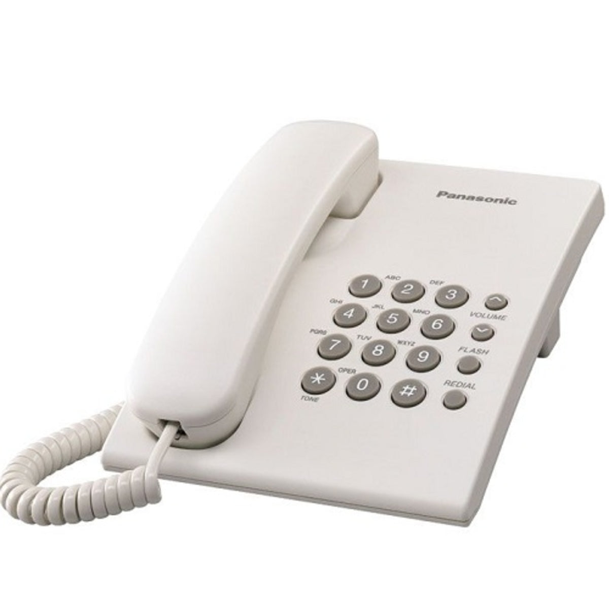 Panasonic Integrated Corded Telephone, White - KX-TS500FXW