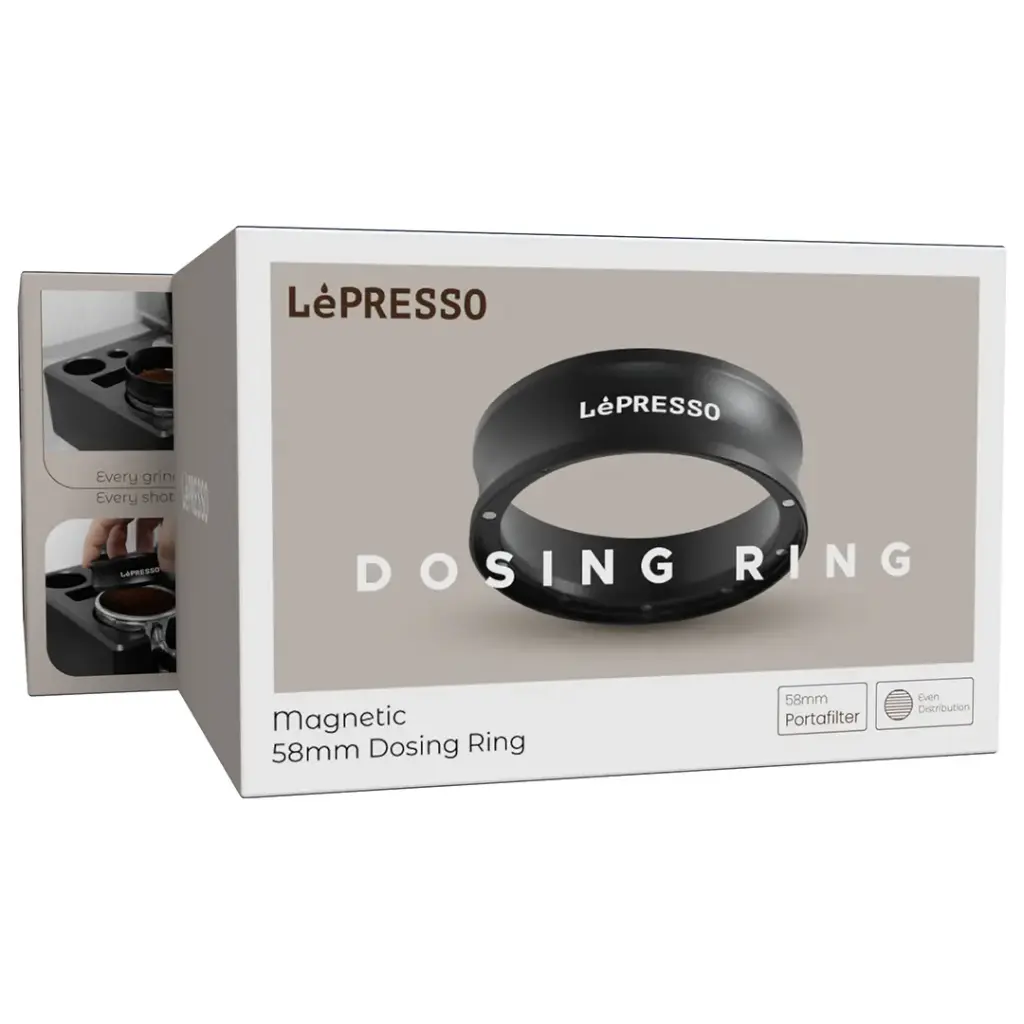 Lepresso Magnetic 58mm Dosing Ring - Black Color