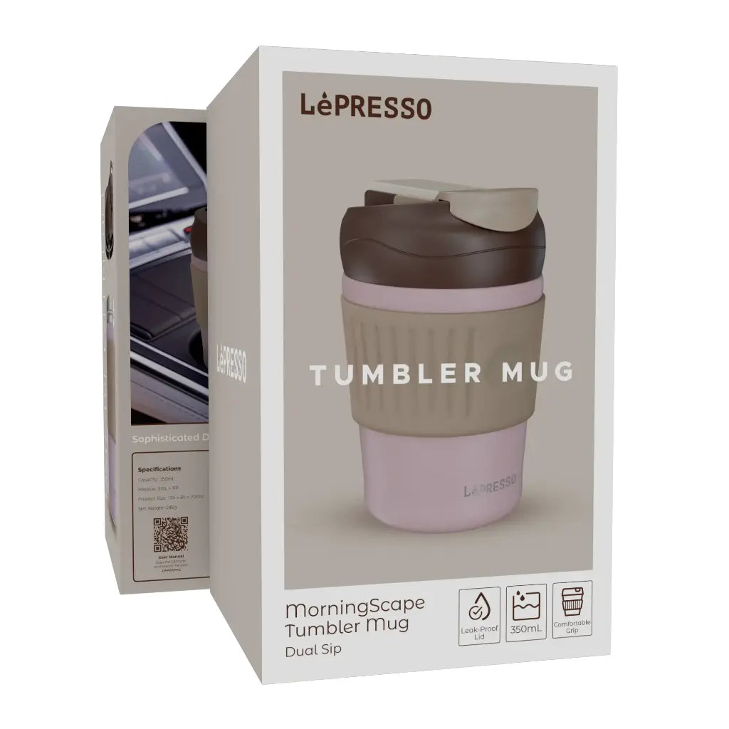 LePresso Tumbler Mug Dual Sip - Pink Color