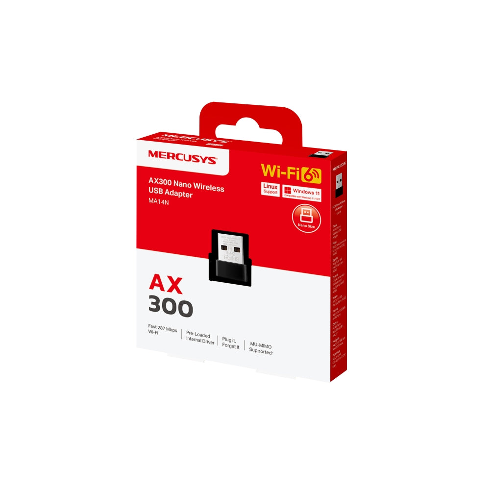Mercusys MA14N - AX300 Nano Wireless USB Adapter