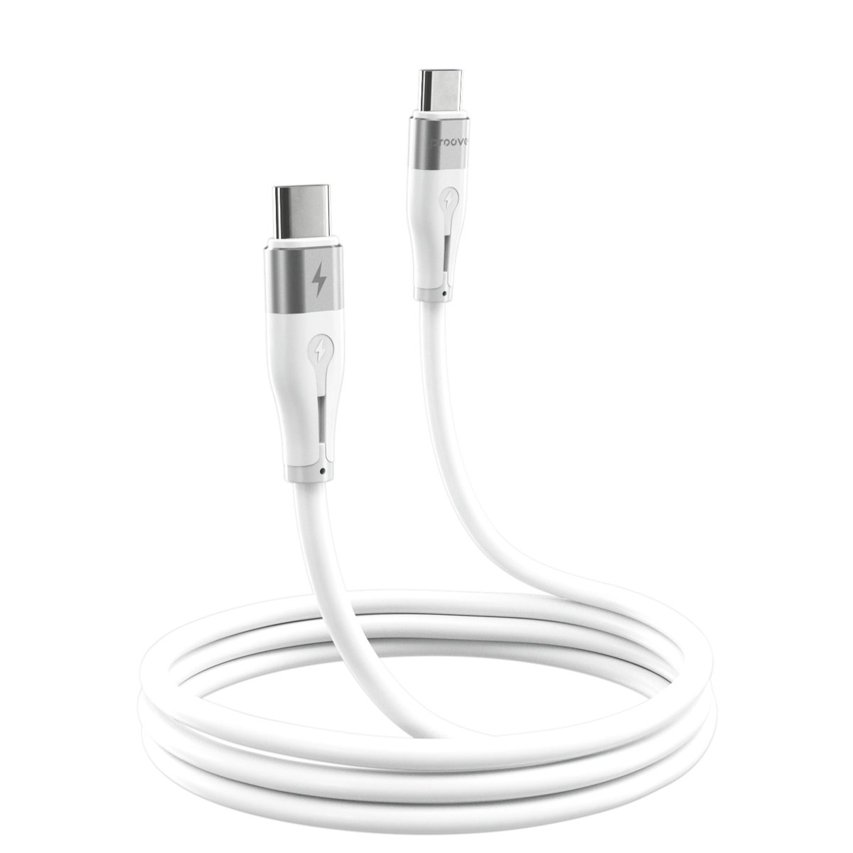 Proove Cable Proove Soft Silicone Type-C to Type-C Cable - 60W / 2 Meter / White