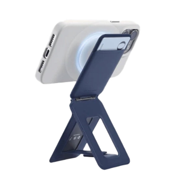 MOFT Snap-On iPhone Stand & Wallet - Navy Blue