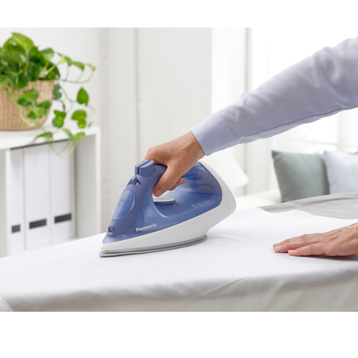 Panasonic Steam Iron 2400 Watts 300ml Water Tank, Blue - NI-S530ATH