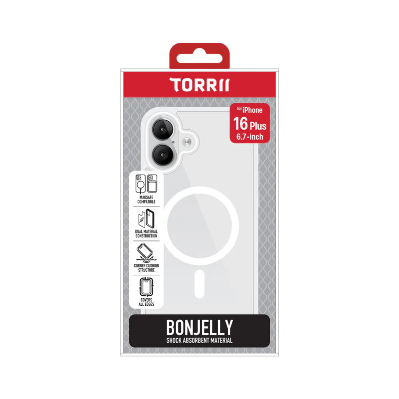 Torrii MagSafe Bonjelly Case - Apple iPhone 16 Plus (6.7”) / Clear Accessories > Mobiles & Tablets > Mobiles > Covers &