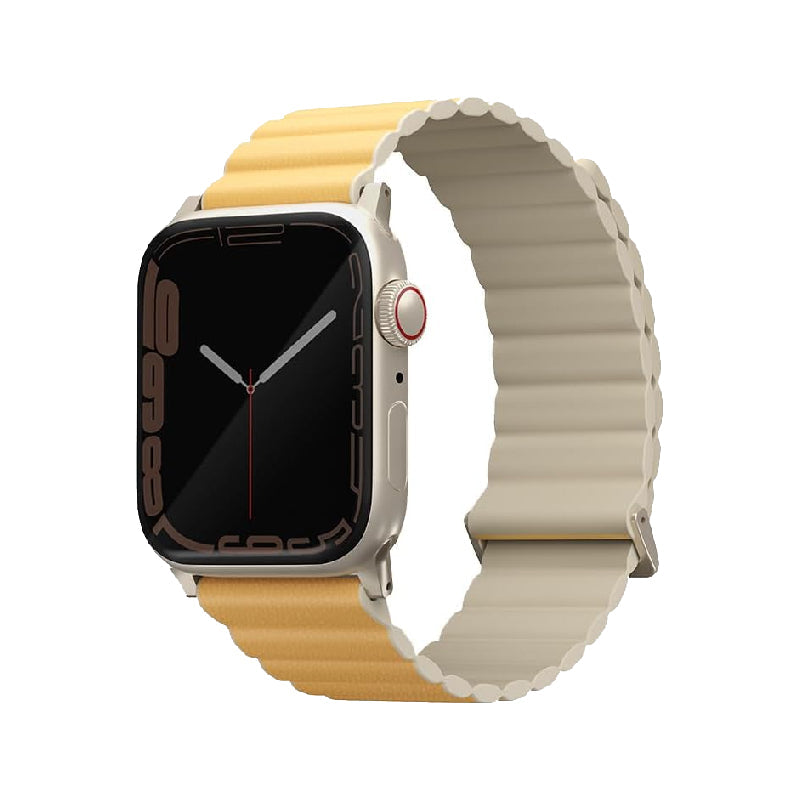 Uniq Revix Premium Edition Reversible Magnetic Apple Watch Strap for Apple Watch 41/40/38mm Canary (Canary