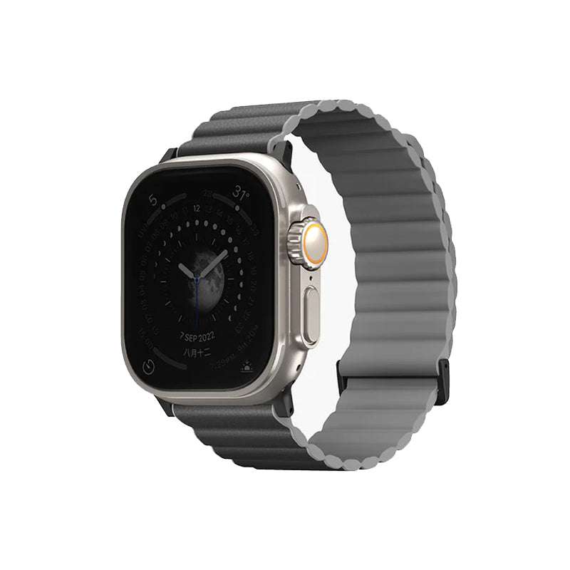 Uniq Revix Premium Edition Reversible Strap for Apple Watch 49/45/44/42mm Charcoal Grey/Ash Grey Accessories > Smart