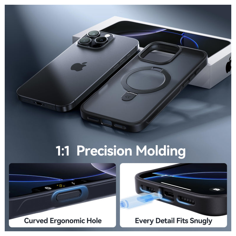 CASEKOO Magnetic Case For Apple iPhone 16 Pro Max - Black Accessories > Mobiles & Tablets > Mobiles > Covers & Cases