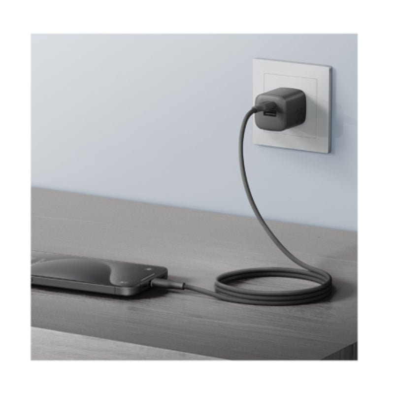 BAZIC GoCharge Weave Cable - 480Mbps / 60W / 1.5 Meter / USB-C / Black