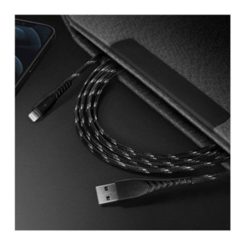 Energea Nyloflex Cable, Charge And Sync Tough Lightning C89 Mfi 1.5M – Black