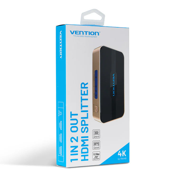 Vention 1-In-2-Out HDMI Splitter - 4K / Black
