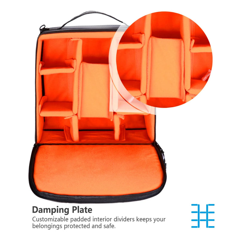 NEEWER Camera Carrying Case - Black/Orange