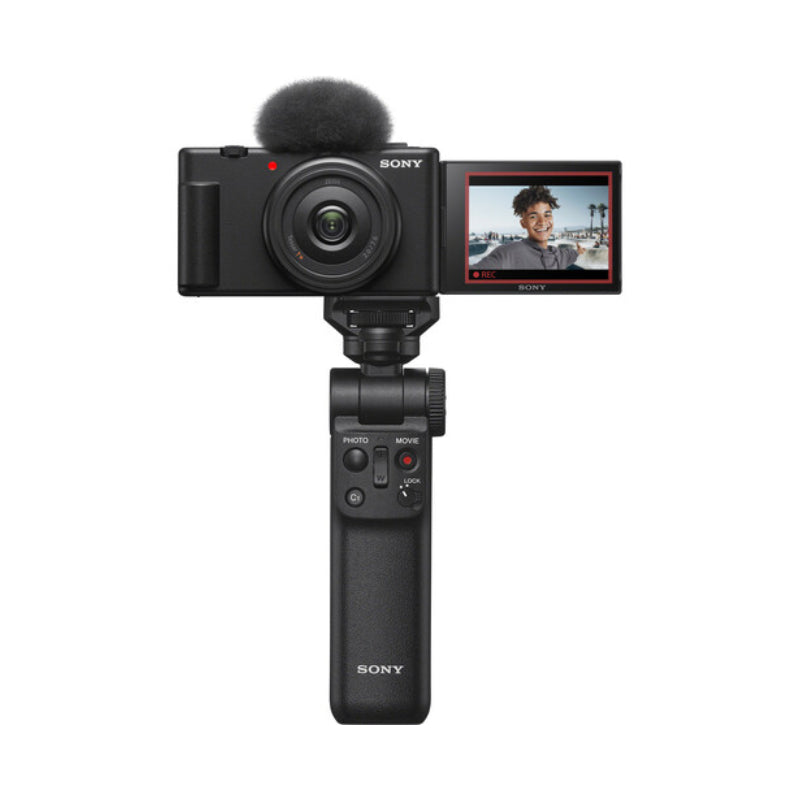 Sony ZV-1F Vlogging Camera - 3" LCD / 4K UHD / Wi-Fi / Bluetooth / HDMI / USB - Black