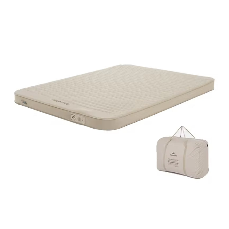 Naturehike Yugu C12 Comfort Automatic Inflatable Cushion With Inner Inflatable Pump - Double / Beige