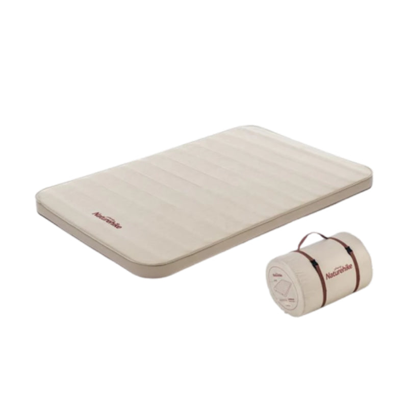 Naturehike Yugu Comfort Automatic Inflatable Cushion With Inner Inflatable Pump - Double / Beige