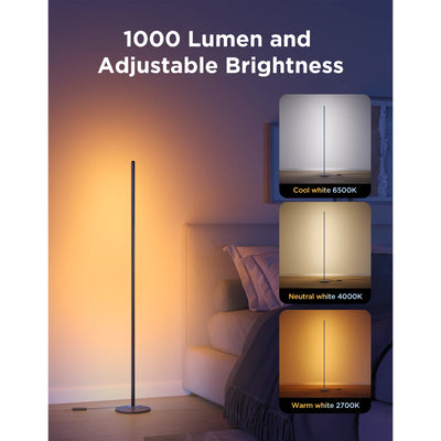 Govee Smart Corner Floor Lamp - Wi-Fi / Bluetooth / RGBICW