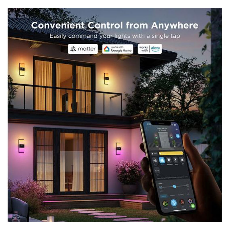 Govee Smart Outdoor Wall light - RGBICWW / Wi-Fi / Bluetooth