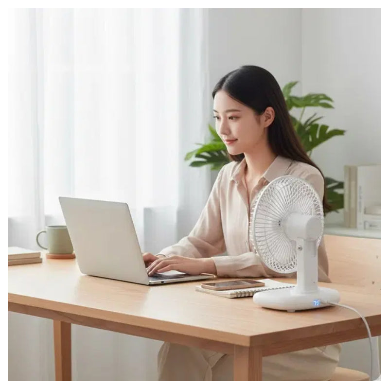 SIA SIFAND1 Rechargeable Desktop Fan - 3600mAh / White