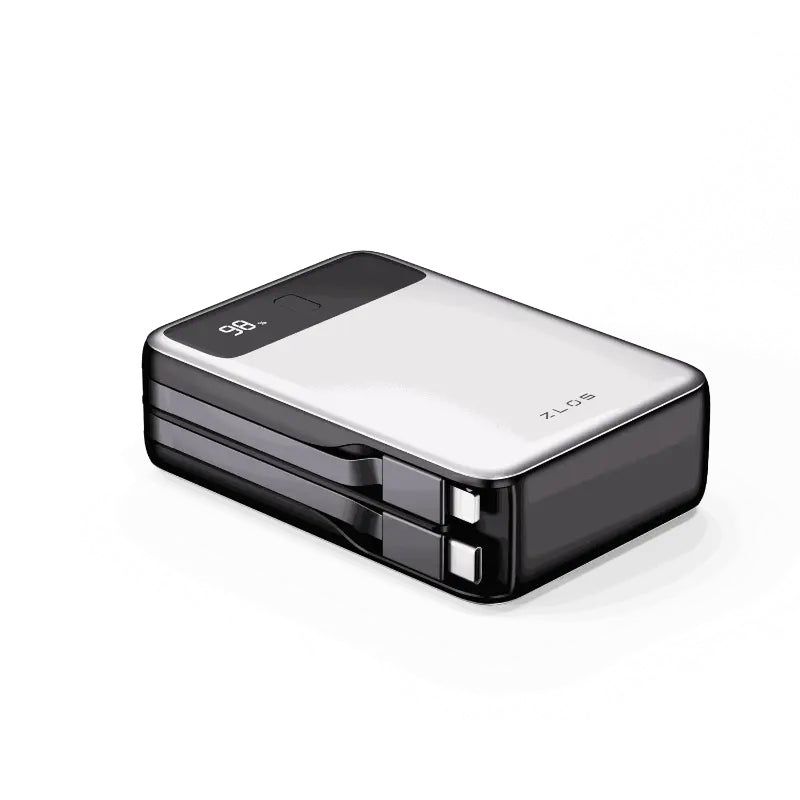 ZLOS MB20 Power Bank with Built-in Cables - 20,000mAh / 65W / USB-A