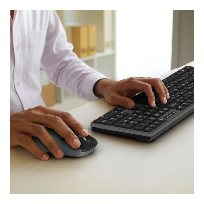 Smartix NEOKEY Premium Wireless Designer Keyboard and Mouse - Black