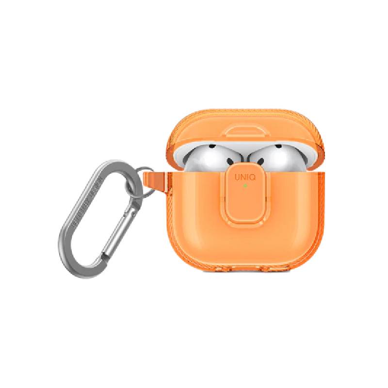 Uniq Glase Pro Lock Case for Apple Airpods 4th Gen - Golden Citrus