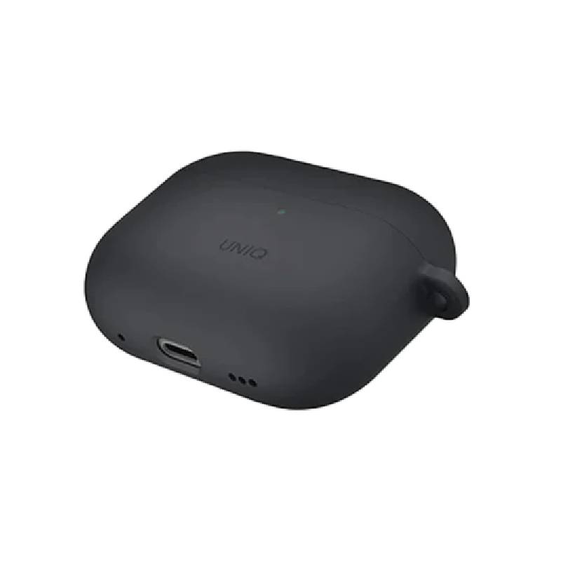 Uniq Nexo Silicone Hang Case With Sports Ear Hooks for Apple Airpods Pro 2 - Charcoal Grey