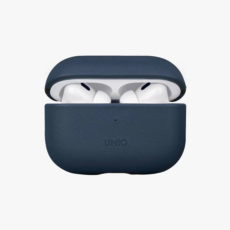 Uniq Terra Genuine Leather Airpods Pro 2nd Gen Case - Space Blue