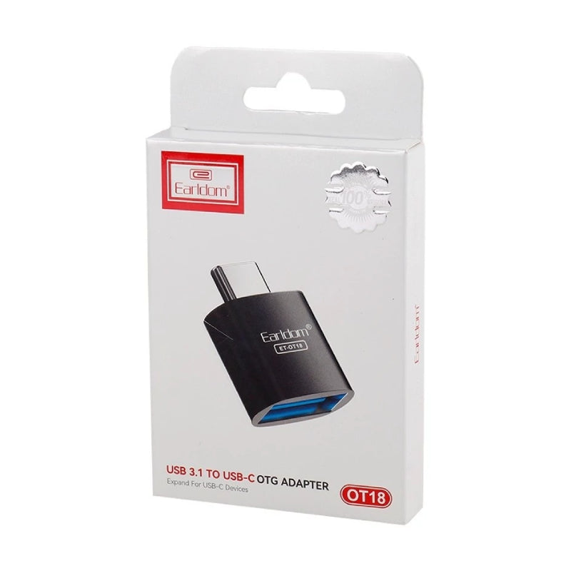 Earldom ET-OT18 OTG Adapter - Micro USB / USB-C / Black