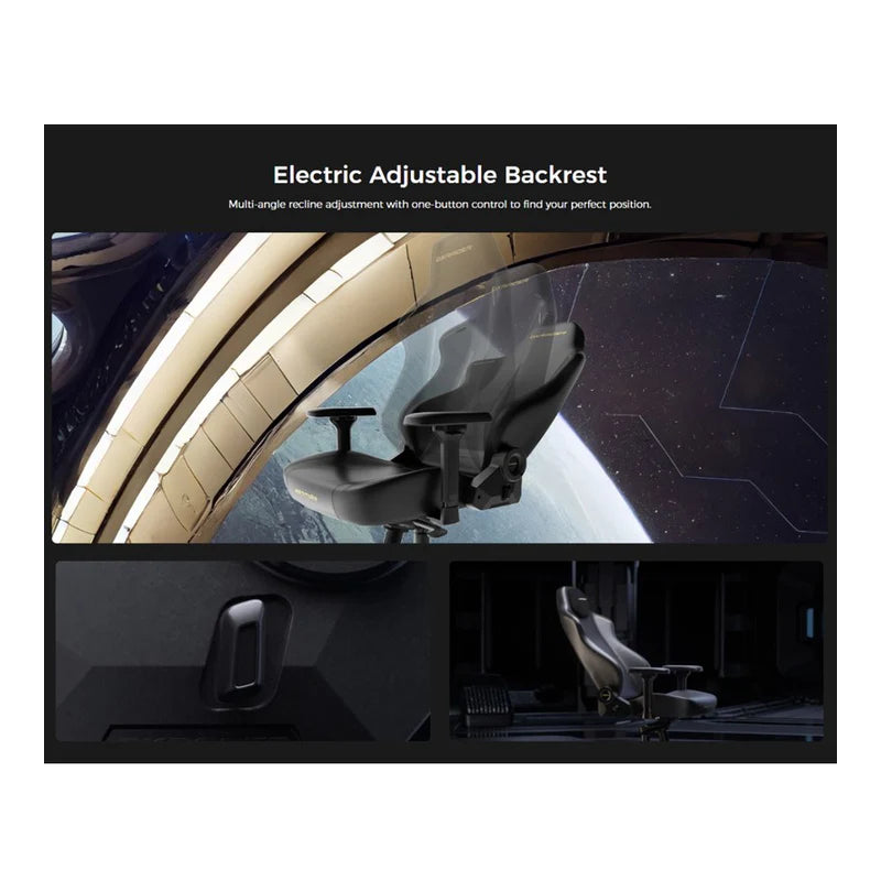 DXRacer MARTIAN Series Electric Adjustable Backrest Large Gaming Chair - 5000mAh / Black