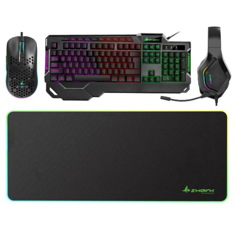 Bundle Offer - GPro Gaming PC - i7-14700F / B760 M Motherboard / 16GB DDR4 / 1TB (M.2 SSD) / RTX 5060 8GB / Win 11 Pro / 750W PS + GameOn Gaming Monitor - 27" FHD / Black + SHARX Jaws 4-in-1 Gaming Bundle (Keyboard, Mouse, RGB Gaming Headset, Mouse Pad)