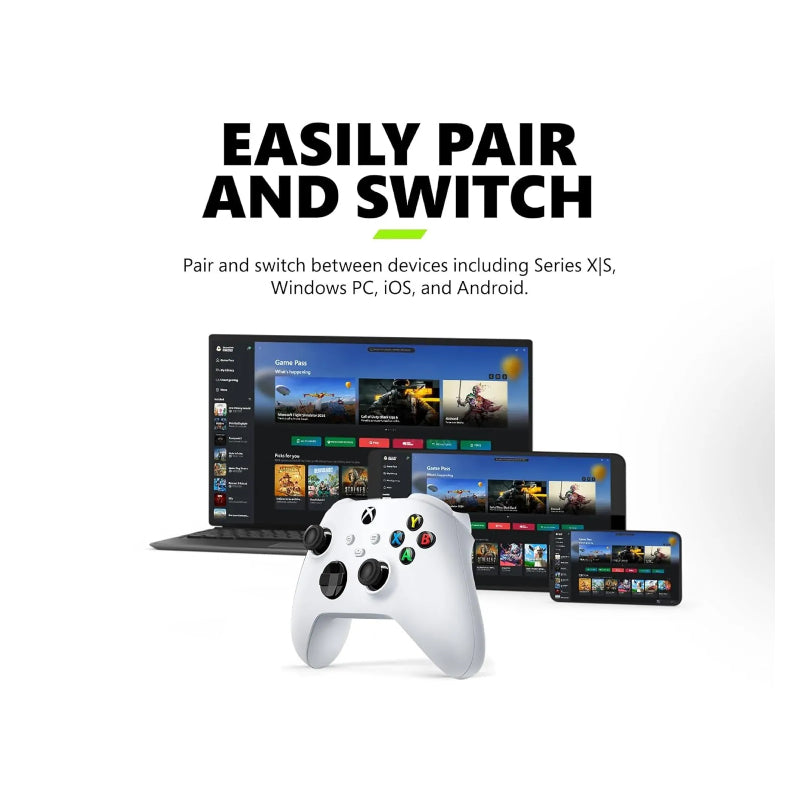 Microsoft Xbox Wireless Controller For Xbox Series X|S Xbox One, Windows & Android - Robot White
