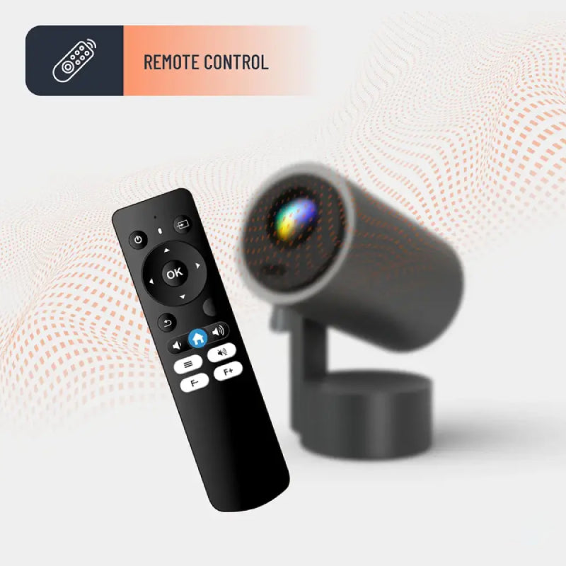 Porodo Full HD Smart Projector - Bluetooth / Wi-Fi / Gray