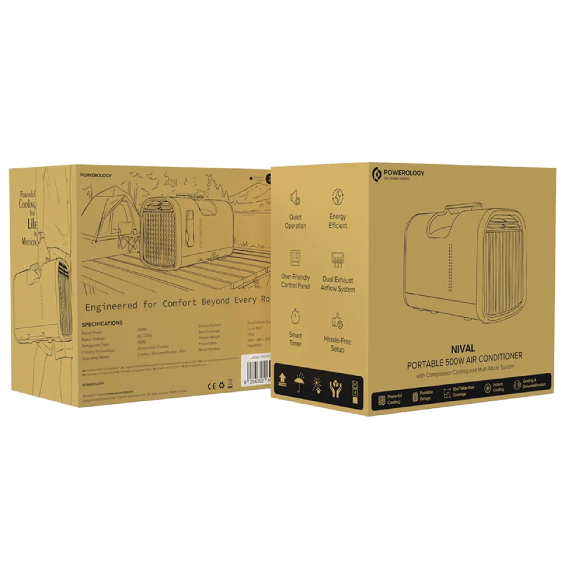 Powerology Nival Portable Air Conditioner - 500W / White