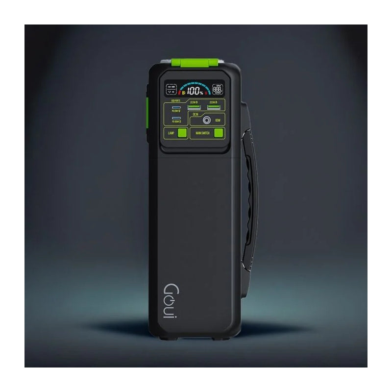 GOUI Beast Power Station with LED Flash Light - 200W / USB-A / USB-C / Black