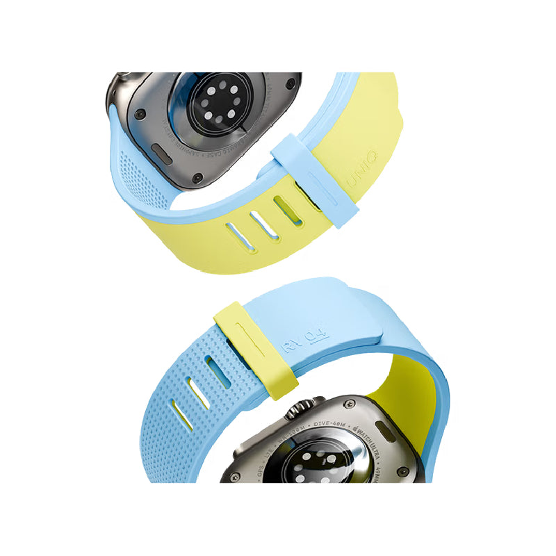 Uniq Revix IV Reversible Magnetic Strap For Apple Watch 49/46/45/44mm - Lime Spritz/Blue Surge