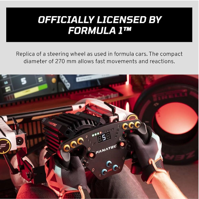 Fanatec F1® Esports V2 ClubSport Steering Wheel for PC & PlayStation