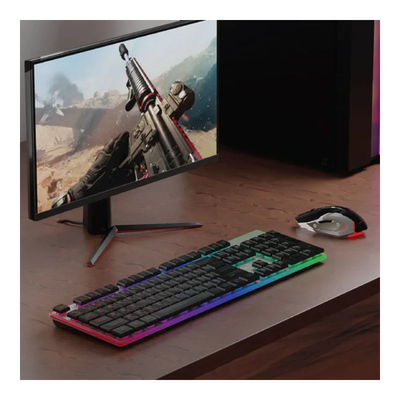 Smartix G-KEY Premium Wireless Gaming Keyboard and Mouse - Black/Silver