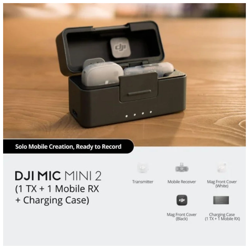 DJI Mic Mini 2 (1 TX + 1 Mobile RX + Charging Case)