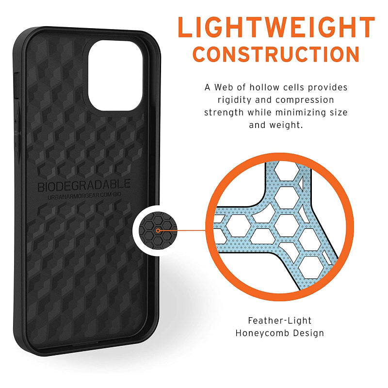 UAG Outback Bio Phone Case For Apple iPhone 12 / iPhone 12 Pro - Black