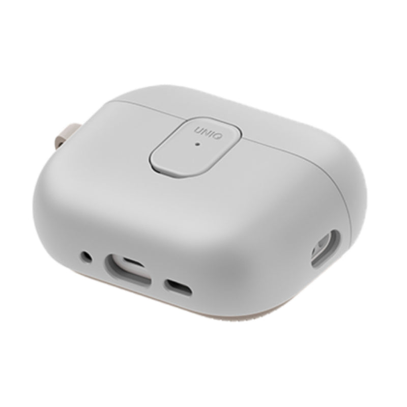 UNIQ Clyde Lock Case for Apple Airpods Pro 3rd Gen - Mist Grey/Khaki