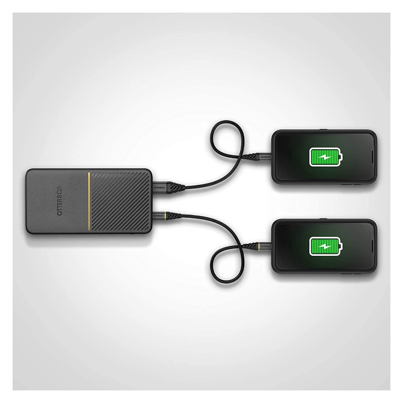 OtterBox Power Bank 15K MAH USB A&C 18W USB-PD + WIRELESS 10W / Black - (Warehouse Packed)