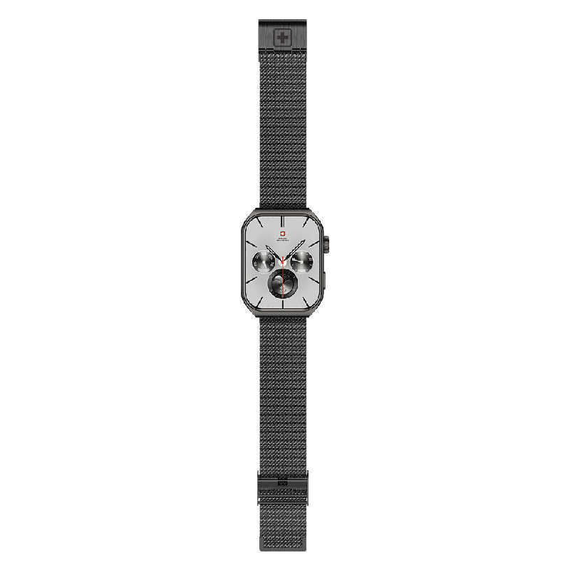 Swiss Military Alps 3 Gun Steel Strap - Gun Metal / Smart Watch Smart Watches