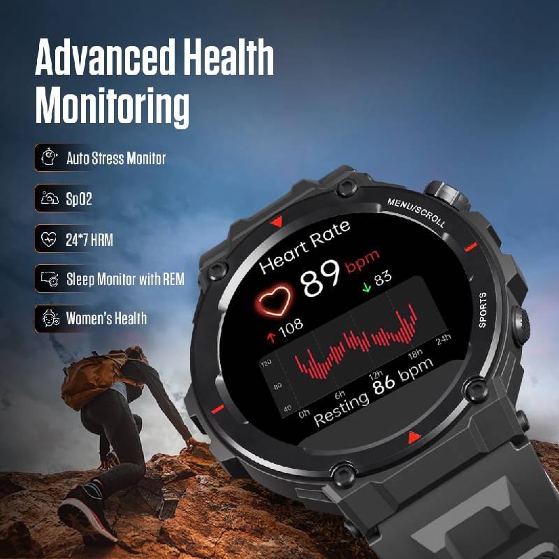 Fastrack Xtreme Pro Smart Watch - 1.43’’AMOLED / Bluetooth / Black Smart Watches