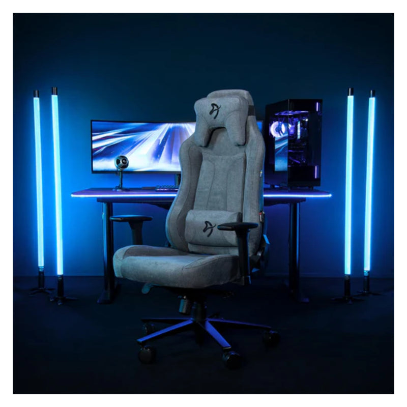 Arozzi Vernazza Soft Fabric Gaming Chair - 3D / Ash
