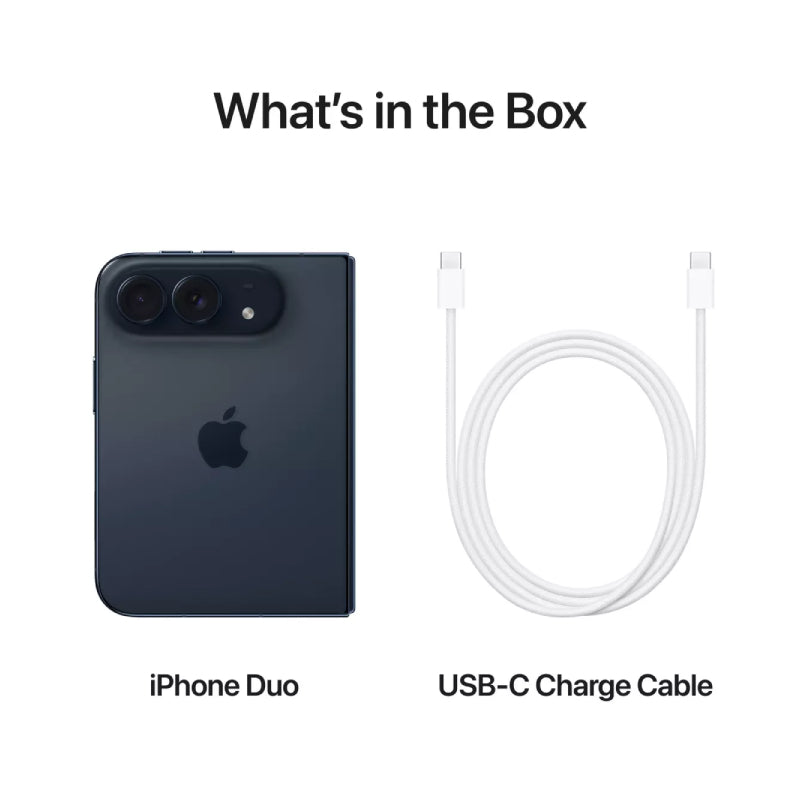 Apple iPhone Duo - 2TB / 7.6" Inner Display / 5.4" Outer Display / Night Sky / Japanese Version