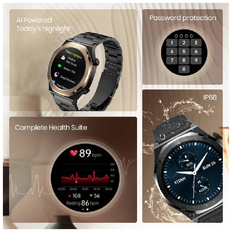 TITAN Maestro Smart Watch - 1.43’’AMOLED / Bluetooth / Silver Smart Watches