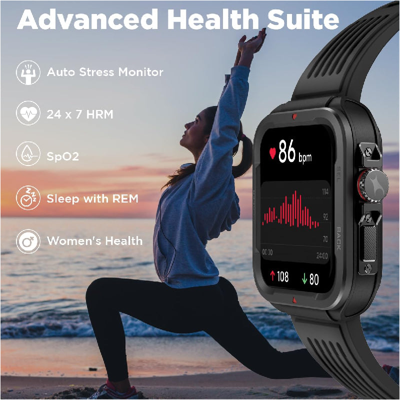 Fastrack Active Smart Watch - 1.83’’TFT / Bluetooth / Black Smart Watches