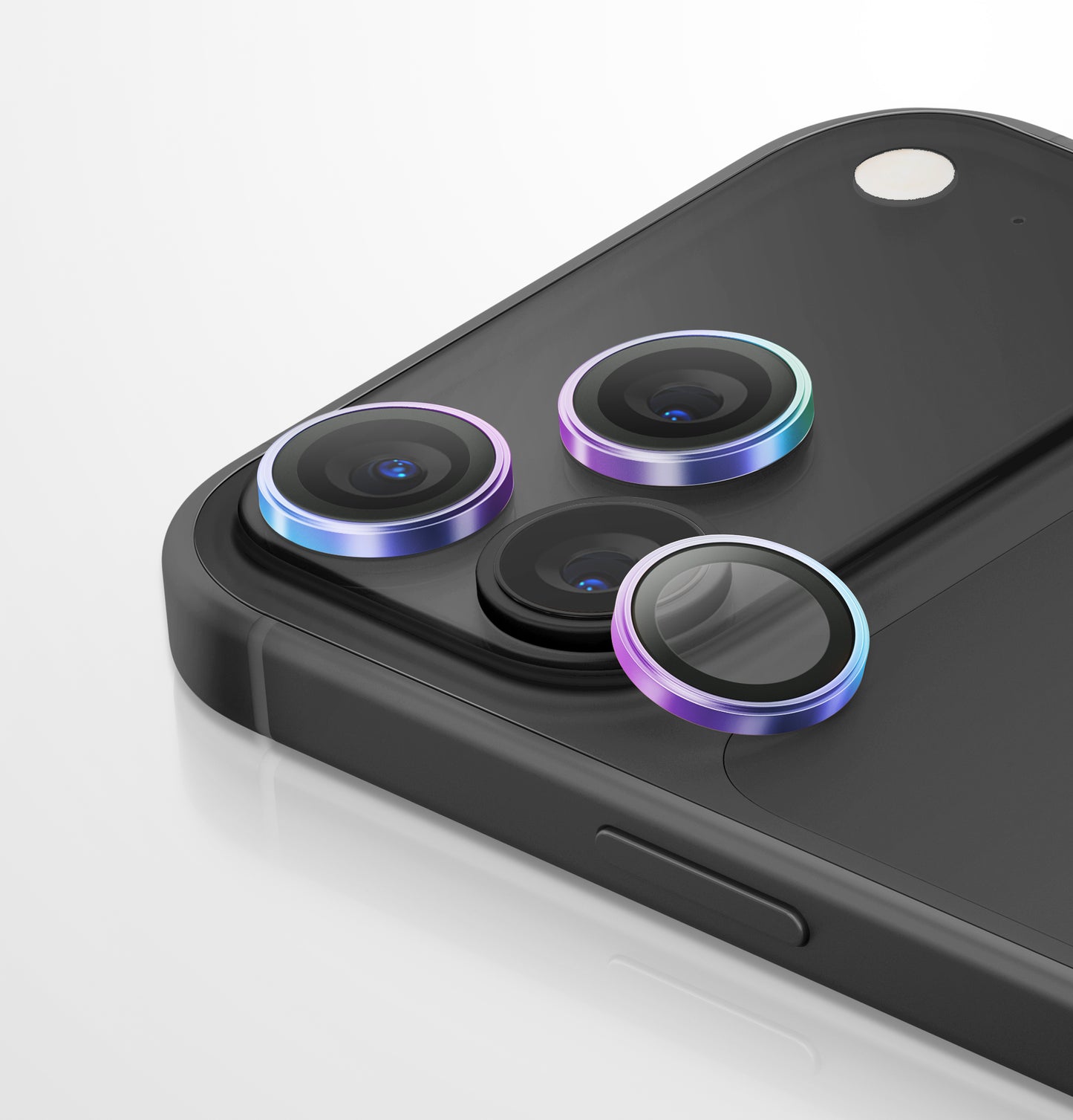 Uniq Optix Aluguard (Dx2) Camera Lens Protector - For Apple iPhone 18 Pro & Apple iPhone 18 Pro Max - Iridescent