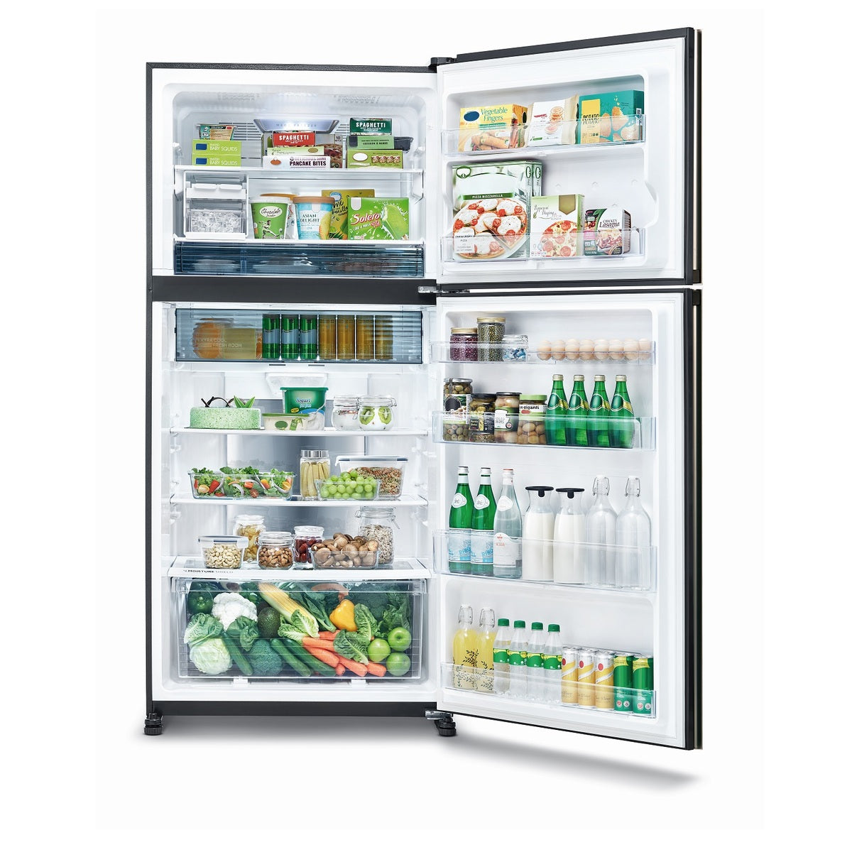 Sharp Top Mount Freezer Refrigerator 604 Liters 21 CFT, Silver - SJ-GT820S-SL3